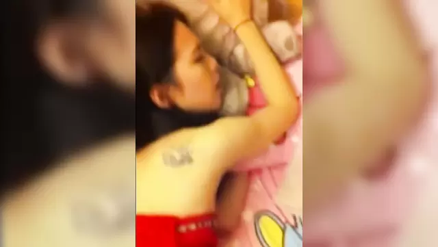 Tattooed Caucasian teen gets her hairy pussy pounded